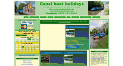 Desktop Screenshot of canalboatholiday.net