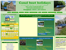 Tablet Screenshot of canalboatholiday.net